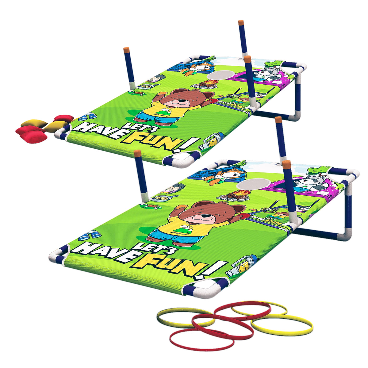 SWOOC Games - Ninja Superstar™ | 2-in-1 Corn Hole Games For Kids | 5-Second Setup | Ninja Toys For Boys | Bean Bag Toss Game For Kids
