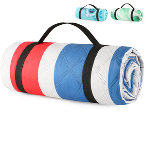 
                  
                    79"x 79" 5-Layer XXL Waterproof Outdoor Blanket - Red Stripe - Kidz-Adventure.com
                  
                