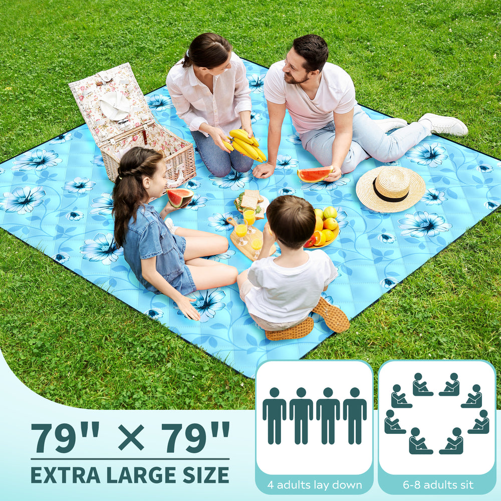 
                  
                    79" x 79" 5-Layer XXLarge Waterproof Outdoor Blanket - Teal
                  
                