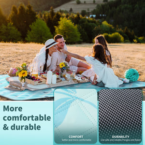 
                  
                    79" x 79" 5-Layer XXLarge Waterproof Outdoor Blanket - Teal
                  
                