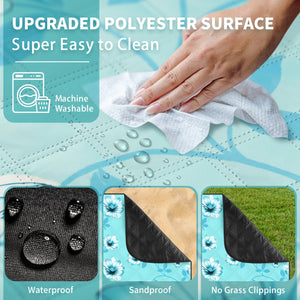 
                  
                    79" x 79" 5-Layer XXLarge Waterproof Outdoor Blanket - Teal
                  
                