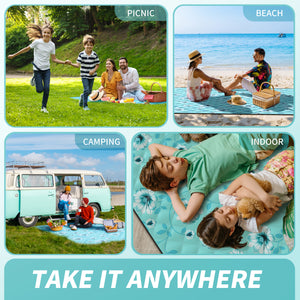 
                  
                    79" x 79" 5-Layer XXLarge Waterproof Outdoor Blanket - Teal
                  
                