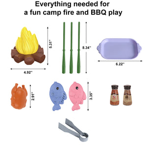 
                  
                    Kids camping toys essentials - campfire and grill set
                  
                