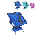 Kids Camping Chair | Ultra Compact, Lightweight and Heavy Duty for Camping, Beach, and Lawn - Blue Adventure Theme (6+) - Kidz-Adventure.com