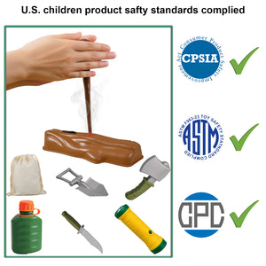 
                  
                    Kids camping toys essentials - toy friction fire starting and explorer kit
                  
                