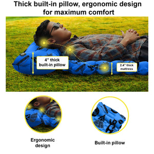 
                  
                    Inflatable Sleeping pad for Kids - Blue
                  
                