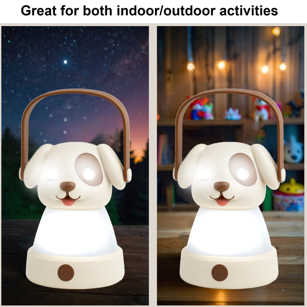 
                  
                    Puppy LED Kids Lantern and Rechargeable Kids Headlamp Set - Beige
                  
                