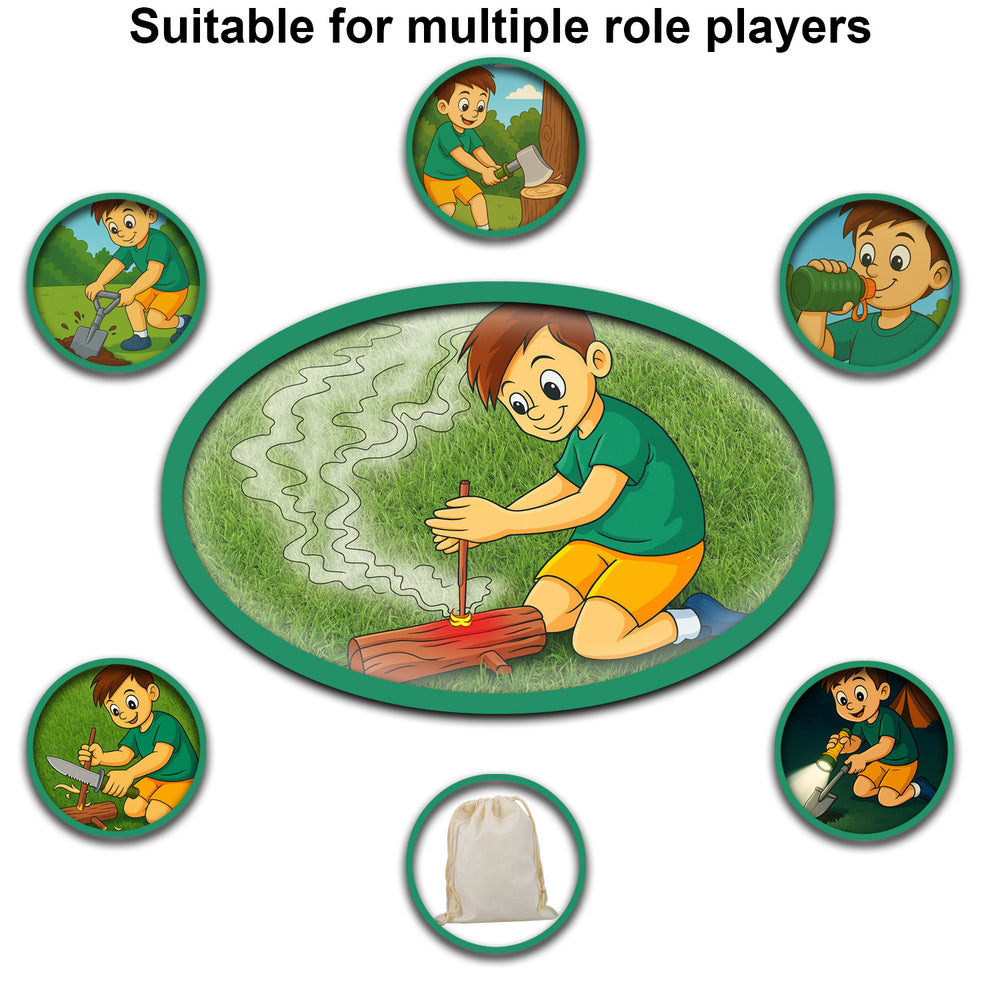 
                  
                    Kids camping toys essentials - toy friction fire starting and explorer kit
                  
                