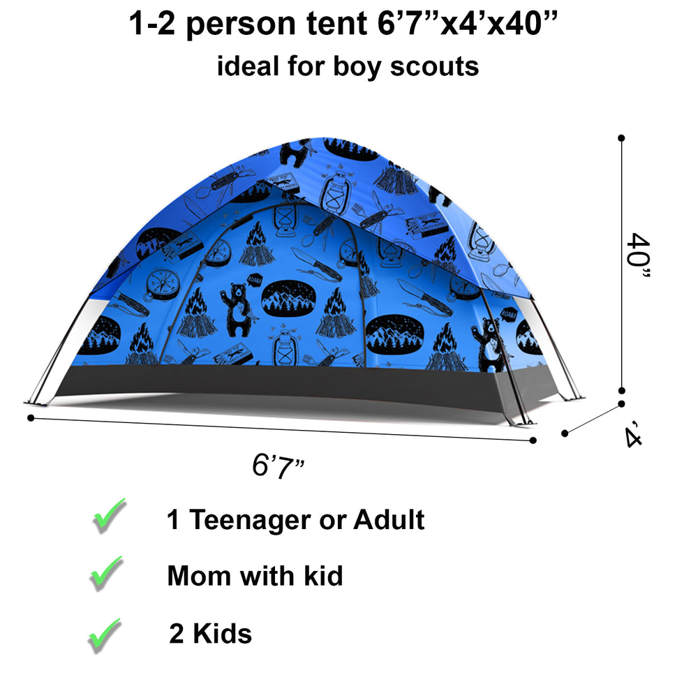 camping tent sizes Adventure Theme Kids Camping Tent / Kids Play Tent