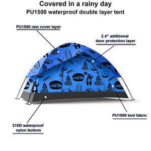 
                  
                    Adventure Theme Kids Camping Tent / Kids Play Tent - Double layer waterproof
                  
                